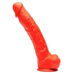 Stretch Real Gode en silicone Stretch N°6 - 26 x 5.8cm Rouge